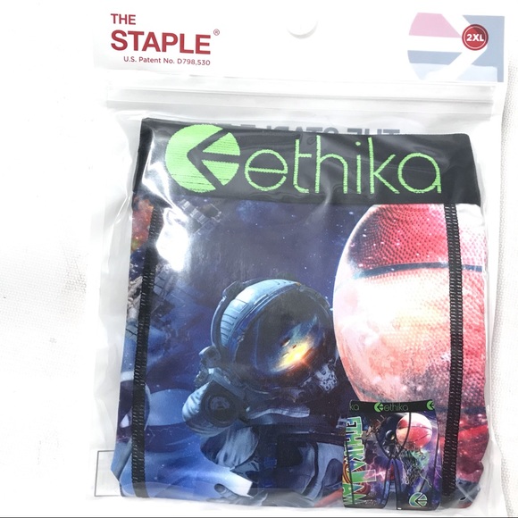 Ethika Mens Underwear Astronaut Space Basketball Boxer Briefs - Picture 7 of 10